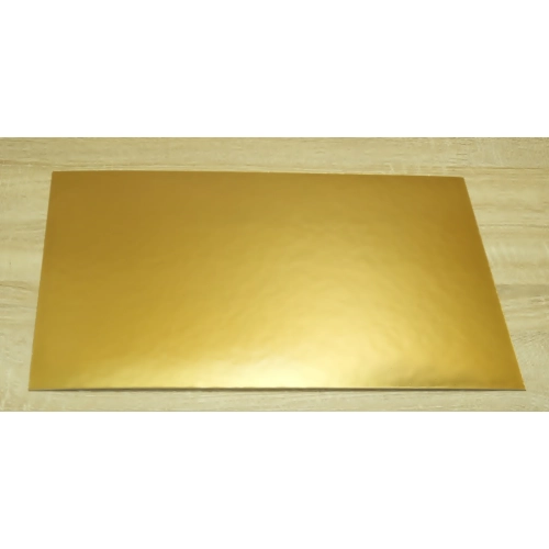 Podkład pod tort prostokątny 40x60 cm złoty podkładka pod tort ciasto duży gładki